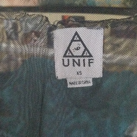 UNIF XS black mesh sheer mini dress - Picture 6 of 8